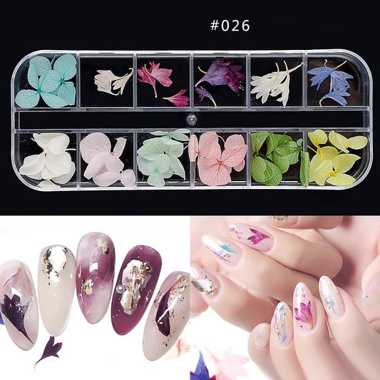 Dried Natural Flowers Mix 12 Different Color - 026 - Premier Nail Supply 