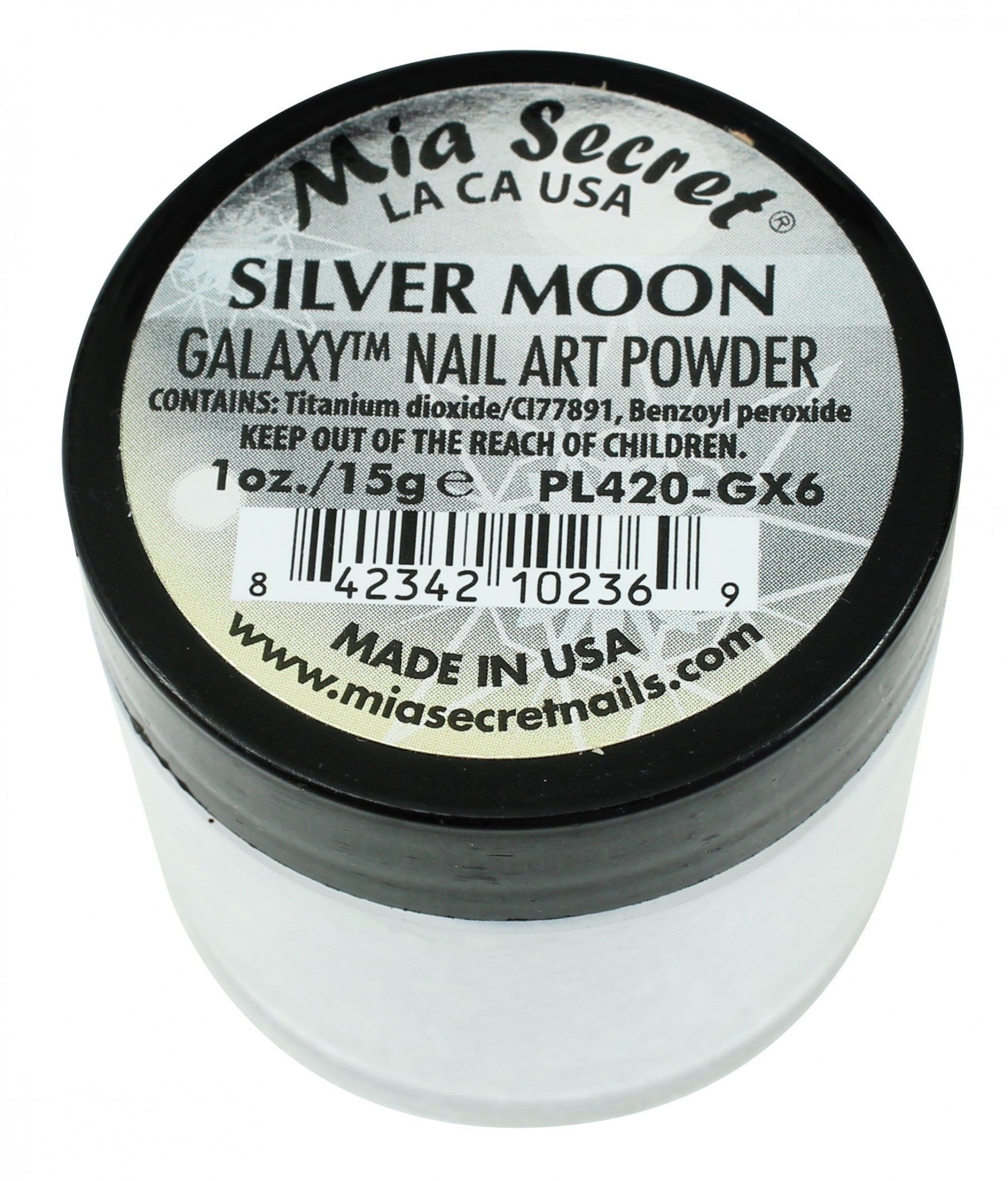 Mia Secret - Silver Moon Galaxi Acrylic Powder 1 oz - #PL420-GX6 - Premier Nail Supply 