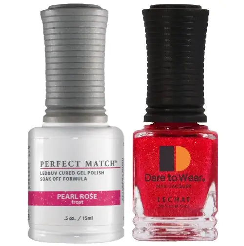 Lechat Perfect Match Gel Polish & Nail Lacquer - Pearl Rose 0.5 oz - #PMS122 - Premier Nail Supply 