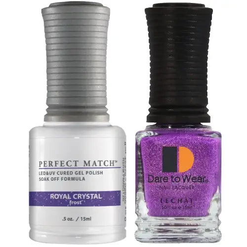 Lechat Perfect Match Gel Polish & Nail Lacquer - Royal Crystal 0.5 oz - #PMS126 - Premier Nail Supply 