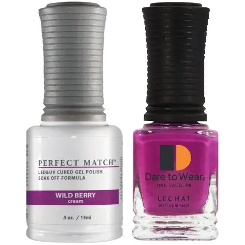 Lechat Perfect Match Gel Polish & Nail Lacquer - Wild Berry 0.5 oz - #PMS131 - Premier Nail Supply 