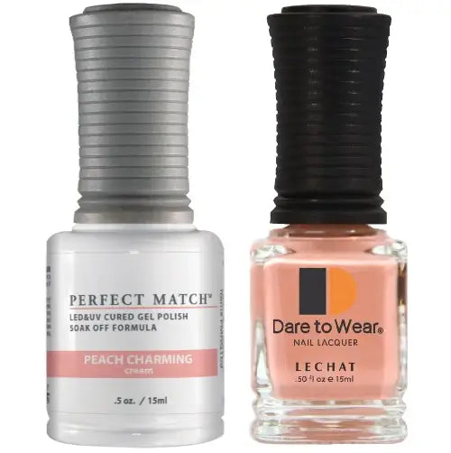Lechat Perfect Match Gel Polish & Nail Lacquer - Peach Charming 0.5 oz - #PMS169 - Premier Nail Supply 