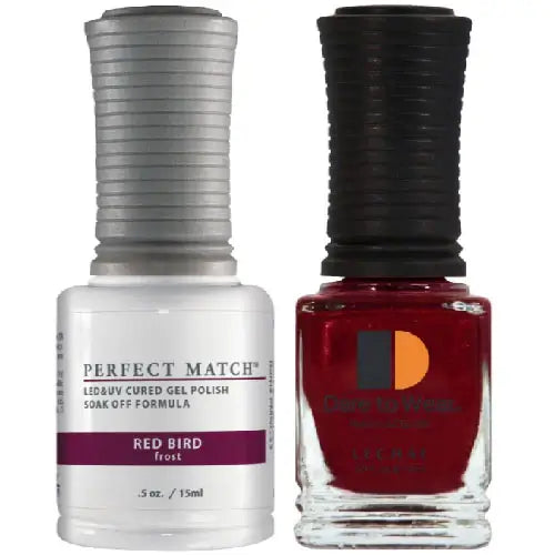 Lechat Perfect Match Gel Polish & Nail Lacquer - Red Bird 0.5 oz - #PMS033 - Premier Nail Supply 