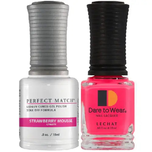 Lechat Perfect Match Gel Polish & Nail Lacquer -Strawberry Mousse - #PMS052 - Premier Nail Supply 