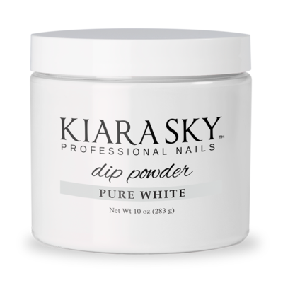 Kiara Sky - Dipping Powder - Pure White 10 oz - Premier Nail Supply 